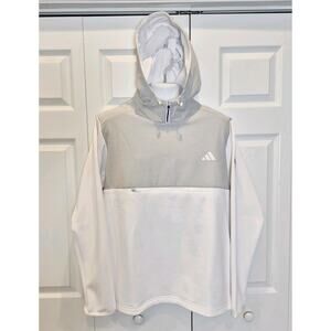 NWT Adidas Anorak Lightweight Golf Woven Hoodie Pullover Mens XL ADVR0888 2XL BL